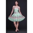 thumbnail image 3 of Bimba Robe Cocktail Florale pour Femme, Smockée, au-Dessus du Genou, Fluide, d'Été, Robe Soleil - X-Grand, 3 of 5