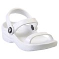 thumbnail image 1 of Kids' Dawgs 3-Strap Sandals White Size 11, 1 of 1