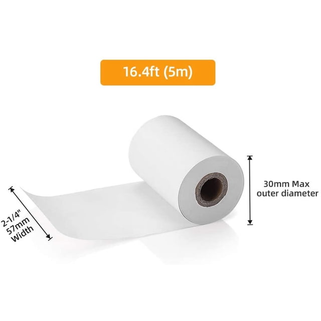 10 Pcs Thermal Paper, for Mobile 58mm 30mm Mini Thermal Printer Cash Register POS Receipt Paper Roll