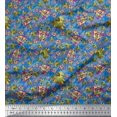 thumbnail image 1 of Soimoi Poly Georgette Fabric Check,Heart & Camouflage Print Fabric by The Yard 42 Inch Wide, 1 of 1