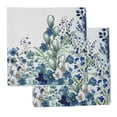 thumbnail image 1 of Vargottam Collection de Luxe Linge de Table Décor Serviette en Coton Tissu Imprimé Serviettes Réutilisables Ensemble de 4, 20 X 20 - Fleurs à l'Aquarelle, 1 of 6