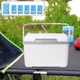 thumbnail image 2 of 8L Insulated Lunch Container Cool Box for Barbecue Road Trips Outdoor White, 2 of 9