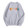 thumbnail image 1 of HNMKIU Chandails pour Femmes Garçon Chandail Maman Chandail pour Femmes Maman Chandail Vie de Maman Chandail pour Maman Chandail à Capuchon Mode Maman Col Rond Chandail, 1 of 2