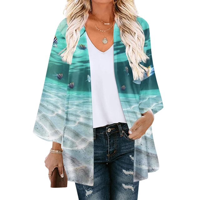Nouveaux Hauts pour Femmes 2023 Mode Grande Taille Manches Longues Col Rond Blouse Imprimée Automne Chandail Décontracté Hauts Chemise Manches Longues pour Femmes