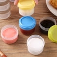 thumbnail image 1 of Multipurpose Plastic Craft Storage Containers with Removable Tray, Clear Plastic Storage Box with Lid & Handle, Easy Carry & Stack Small Storage Container, 1 Pcs, 6.29x5.51"(Pink), 1 of 8