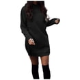 thumbnail image 1 of Robe Décontractée pour Femmes d'Automne et d'Hiver à Col Rond, à Manches Longues, avec Épais Velours et Jupe Décontractée pour Femmes, 1 of 4