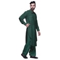 thumbnail image 4 of Atasi Kurta Pathani à Manches Longues Pyjama Kurta Indien Long Pyjama pour Hommes, 4 of 5