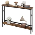thumbnail image 2 of Narrow Console Table, 2-Tier Couch Table Behind Sofa, Small Entryway Table with Storage Display Shelves, for Hallway, Foyer, Living Room, Bedroom, 2 of 8