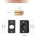 thumbnail image 2 of 2Pack Closet Door Ball Catch Hardware Adjustable with Strike Plate Catch, 2 of 7
