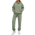 thumbnail image 2 of sageysalite Ensembles de Survêtements pour Femmes Col Rond Chandail à Enfiler Manches Longues Ensembles 2 Pcs Décontractés Entraînement Course Jogger Ports Tenues d'Automne, 2 of 6