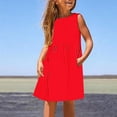 thumbnail image 3 of Robes Tutu pour Filles en Liquidation Robe pour Petites Filles Enfants Quotidien Vacances Imprimé Sans Manches Décontracté Mignon Doux Robes Robe d'Halloween pour Enfants Robe Tutu pour Filles Rouge Neuf, 3 of 5