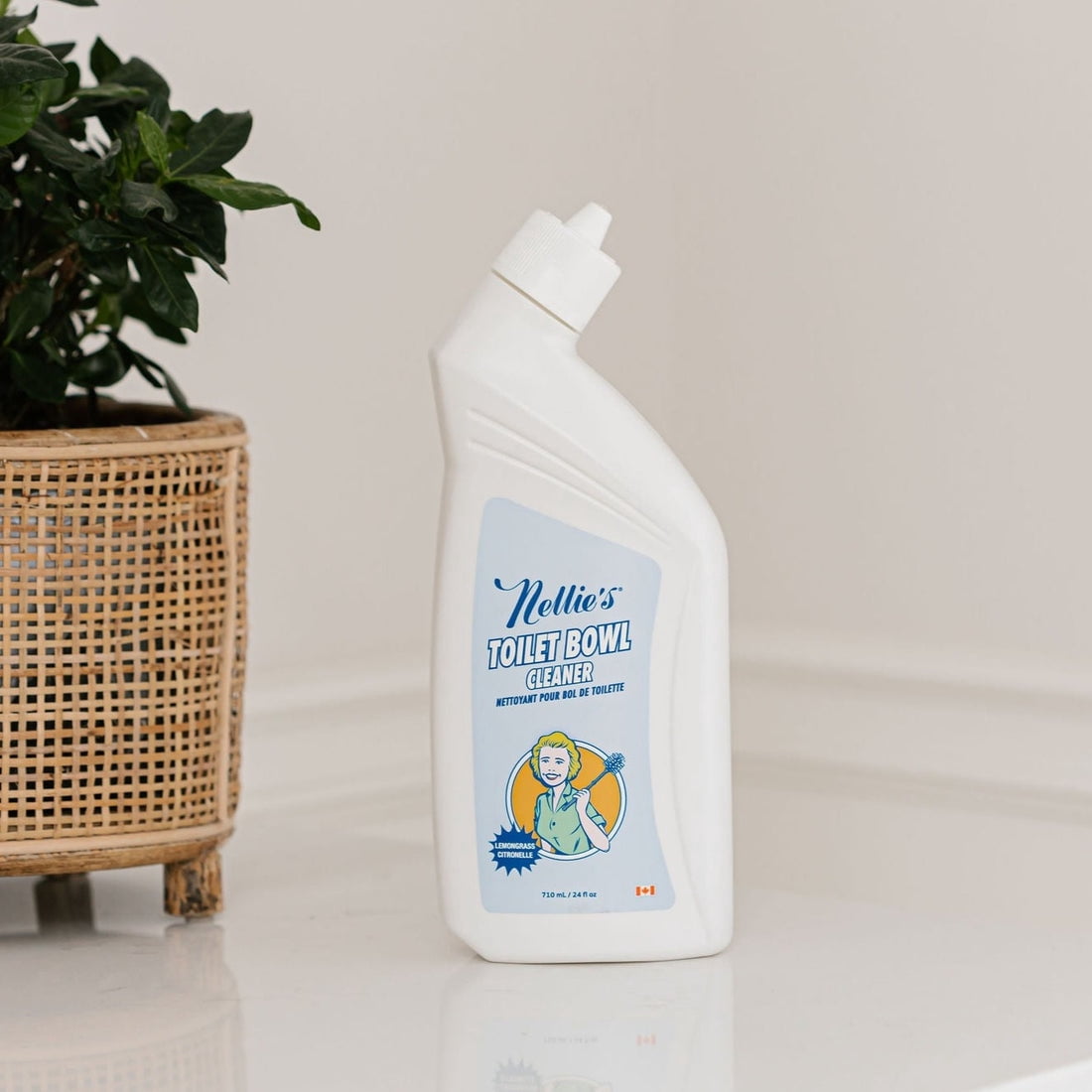 Nettoyant pour cuvette de toilettes Nellie's, nettoyage de salle de bain, 710 ml, parfum citronnelle