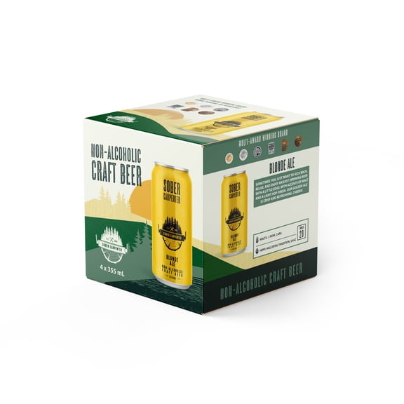 Sober Carpenter non-alcoholic Blonde 4-pack