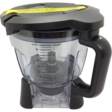 Ninja Bol de Robot Culinaire de Rechange 64oz (8 Tasses) avec Couvercle Verrouillable Seulement pour BL680 BL680A BL681A BL682 BN801 BN805 BL910 Auto-iQ Duo Blender