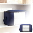 thumbnail image 1 of Large Capacity Zippered Storage Bag For Duvets Blankets And Comforters With Clear Transparent View Window, 1 of 4