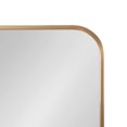 thumbnail image 3 of Kate and Laurel Zayda Radius Rectangle Framed Wall Mirror, Gold 20x30, 3 of 9