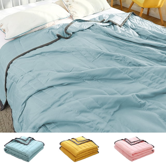 Sentmoon Couverture d'Été Format Grand Couverture pour Lit Lavable à la Machine Courtepointe Légère - pour Pièces Climatisées Toutes Saisons Fraîche Facile