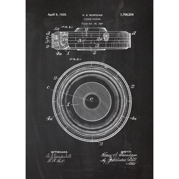 Engine Motor Mechanic Blueprints Posters Picture Vintage Mechanical Enthusiast Wall Art Decor Home Decoration For Living Room50 x 70 cm (without frame),SKU-15