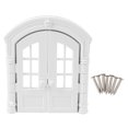 thumbnail image 2 of French Cat Door, Lock Design Double Doors Multipurpose Decorative Interior Pet Dog Door Safe  for Indoor, 2 of 7