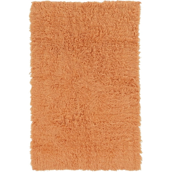 New Flokati 1400gr 2' x 3' Accent Rug, Sherbet
