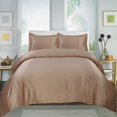 thumbnail image 3 of Home Sweet Collection 3 Pc Solid Egyptian Cotton Duvet set (Queen, Taupe), 3 of 4