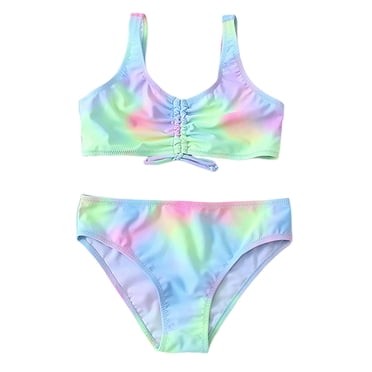 WEAIXIMIUNG Baby Swimsuit Girl 9-12 Months Toddler Girls Sleeveless Printing Beach Bathing Baby Suit Girls Swimwear Swimsuit Easter 11-12 Years