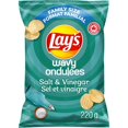 thumbnail image 1 of Wavy Lay's Salt & Vinegar flavoured potato chips, 1 of 10