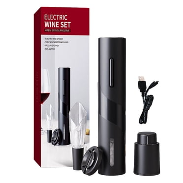 1 set of Electric Wine Opener Rechargeable Corkscrew Wine Bottle Opener