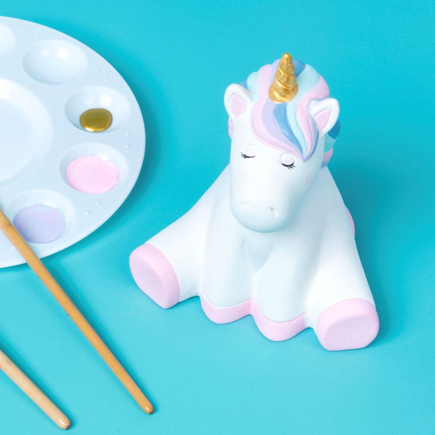 Create Basics Figurine Licorne en Céramique à Peindre