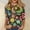 Black, variant on Aboser Peace Sign Hippie Shirts for Women 3/4 Length Sleeve Tops Fashion Floral Graphic Tees Loose Fit Comfy Clothes Vintage Hippie Costume Clothes