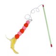 thumbnail image 2 of 2PCS Cat Teaser Toy Creative Fake Feather Cat Wand Cat Stick Toy with Bell, 2 of 10