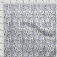 thumbnail image 3 of oneOone Viscose Chiffon Fabric Leaves & Floral Ikat Decor Fabric Printed BTY 42 Inch Wide, 3 of 4