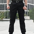 thumbnail image 4 of Pcksrro Cargo Pants for Men Zipper Button Multi Pockets Straight Leg Pant Outdoor Sports Pants Work Trousers, 4 of 7