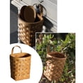 thumbnail image 2 of Food Storage Organizer for Kitchen Wall Hanging Woodchip Wicker Wall Mounted Fruit Vegetable Holder Rattan Farmhouse Style, 2 of 9