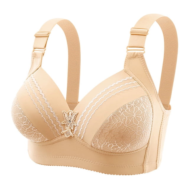 Timegard Plus Size Bras for Women with Support No Underwire Adjustable Wide Strap Comfort Daily Bras