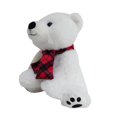 thumbnail image 2 of HOLIDAY TIME PLUSH BEAR WITH SCARF, 9.5INCH, 2 of 3