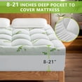 thumbnail image 4 of Bamboo Mattress Topper King for Back Pain,Extra Thick and Soft Mattress Pad with 8-21" Deep Elastic Pocket, Plush Soft Down, 4 of 6