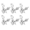 thumbnail image 3 of Guitar Tuning Keys, 6 Pcs Guitar Machine Head Durable Silver 0.7in Handle Width With Screws For Most Guitars For Replacing Old And Damaged Parst 6 Right Peg Set,6 Left Peg Set,3, 3 of 8