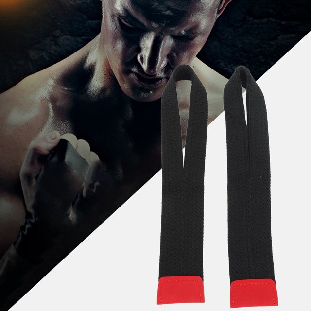 Sangle de Levage, Polyester Antidérapant Ajustement Parfait Couture Précise Sangle de Levage pour Gym Rouge, Blanc, Noir