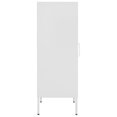 thumbnail image 2 of vidaXL Armoire de Rangement Blanche 42,5x35x101,5 cm Acier, 2 of 5
