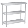 thumbnail image 1 of Edtara Stainless Steel 3-Tier Shelving Unit, 400lbs Load Capacity Storage Shelf With Adjustable Leveling Feet, Ideal for Home Kitchens, Commercial Pantries and Garage Organization, 1 of 7