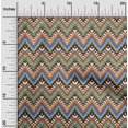 thumbnail image 2 of oneOone Cotton Poplin Twill Orange Fabric Ikat Craft Projects Decor Fabric Printed By The Yard 56 Inch Wide, 2 of 5