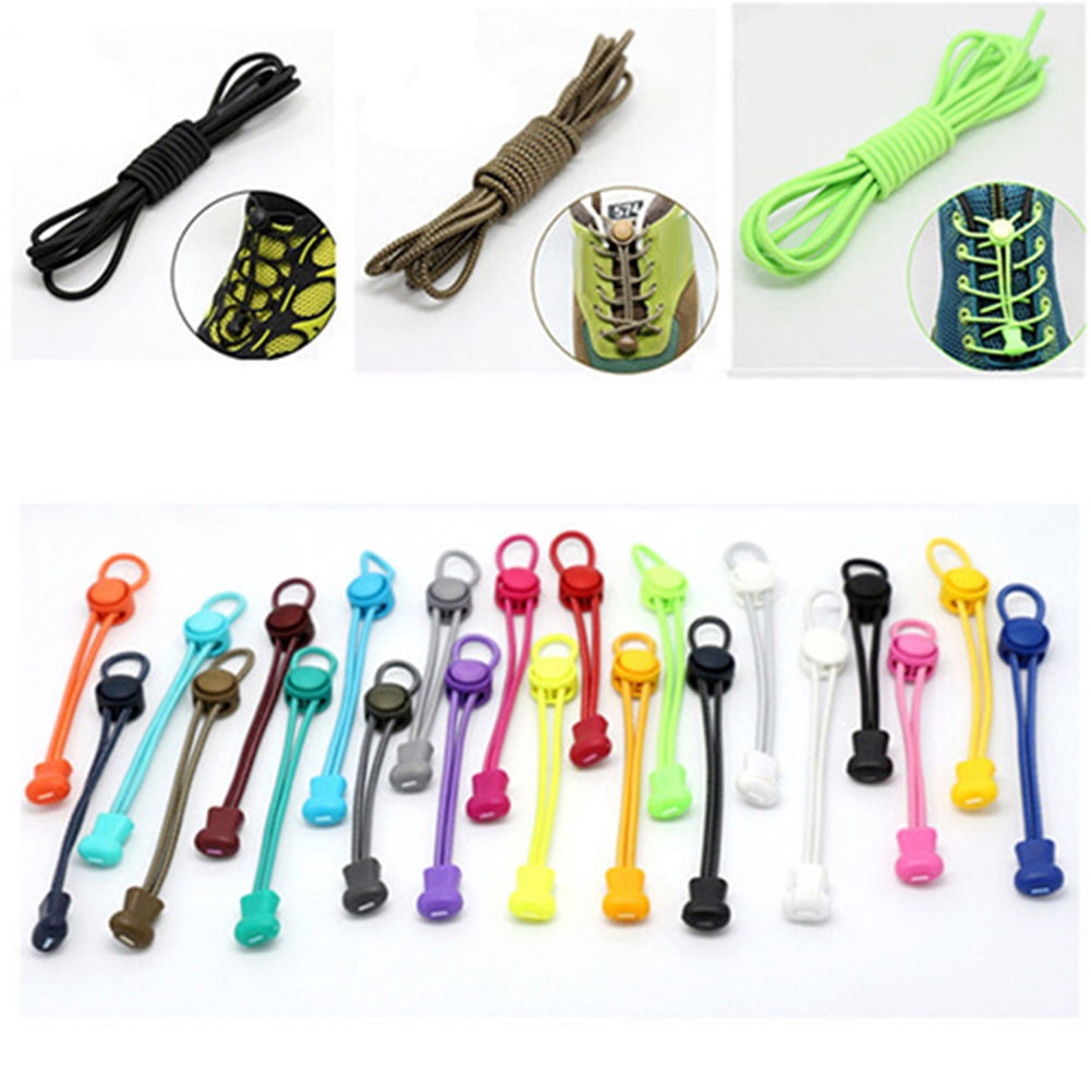 Lubelski Elastic Locking Trainer Running Jogging Shoelaces Shoe Laces for Men Women