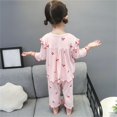 thumbnail image 4 of Ensemble de Pyjama pour Tout-Petites Filles, Imprimé de Fraises, Chandail à Col Rond, Doux, Pyjama de Printemps et d'Automne, Pyjama Fille, Taille 12-18 Mois, 4 of 5