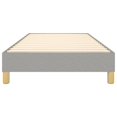 thumbnail image 3 of vidaXL Bed Frame Light Grey 100x190 cm Twin Fabric, 3 of 5