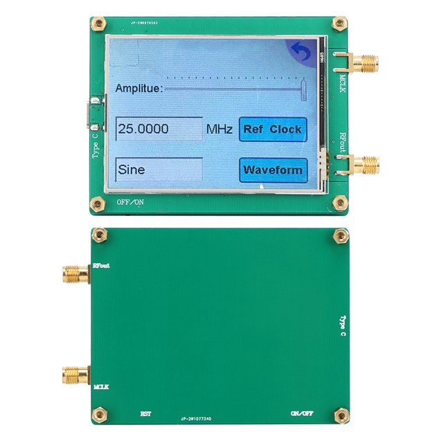 Générateur de Signal de Fonction, AD9833 TFT Générateur de Signal Réglable Tactile Meilleur dans la Classe