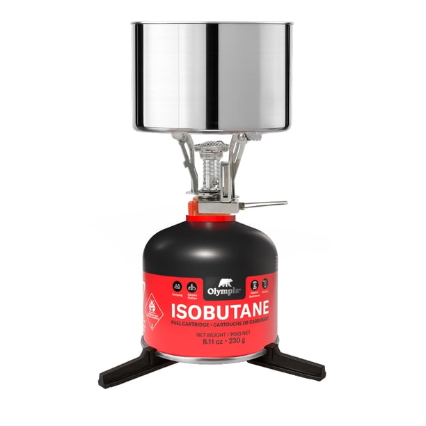 Olympia Isobutane Propane Fuel Canister. Easy use for camping