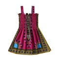 thumbnail image 1 of LOVZFMLL Girl's Pattern Long Sleeves Velvet Court Style Dress, 1 of 6