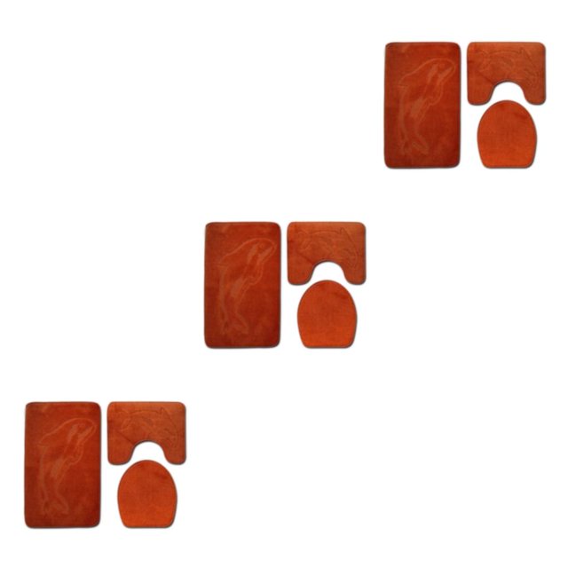 kurtrusly 3pcs Polyester Absorbent Bath Mat For Bathtub And Shower Easy To Install Durable Anti-slip PJ210611-B005 3Set