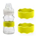 thumbnail image 1 of 1PC Kids Snack Boxes For School Personalized Baby Bottle Labels For Daycare Water Bottle Name Bands Customized Engraved Silicone Baby Reusable Bottle Straps Labels For Cups School 2PCS Yellow, 1 of 6